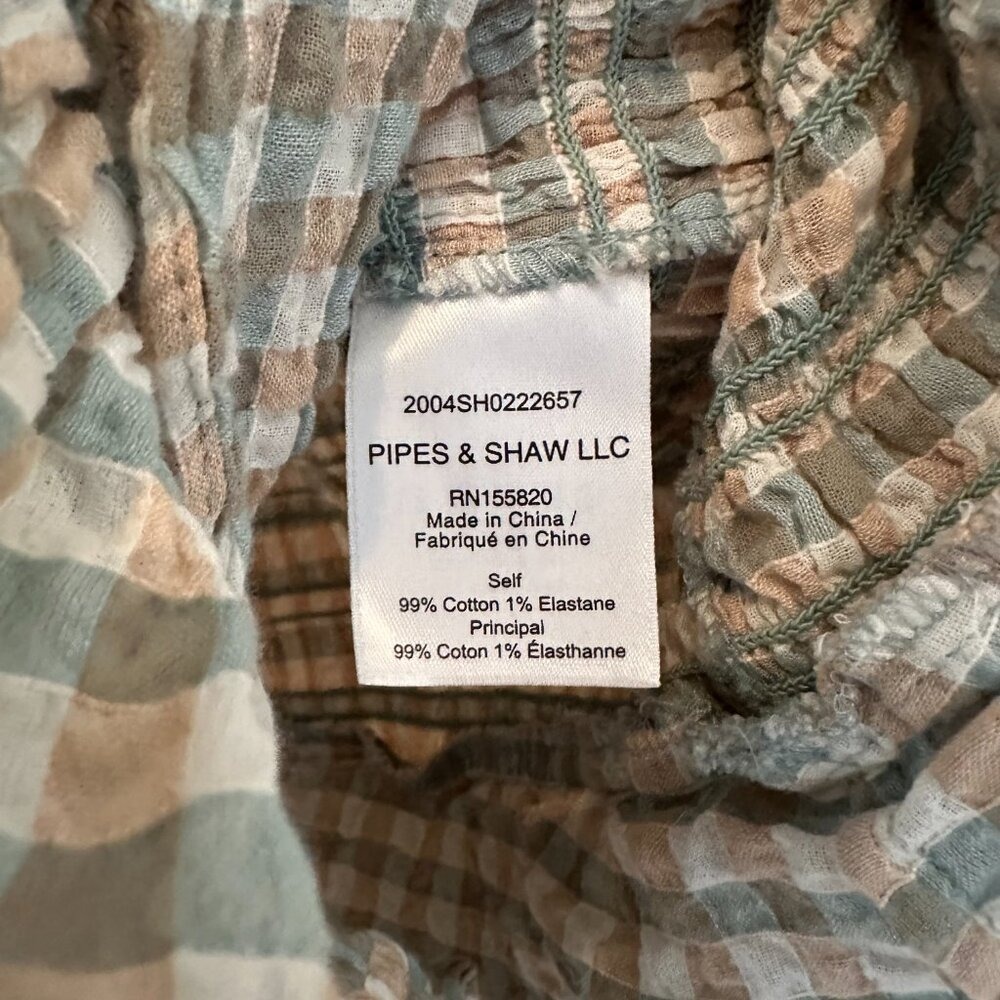 Veronica Beard Size 2 Cici Smoked Gingham Dress - Picture 6 of 9